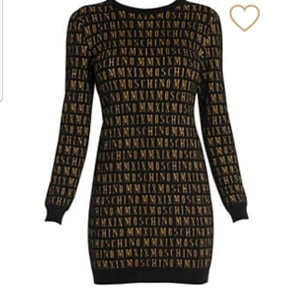 Moschino Intarsia Sweater Dress